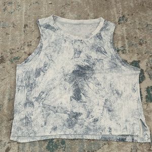 Lululemon blue and white tank